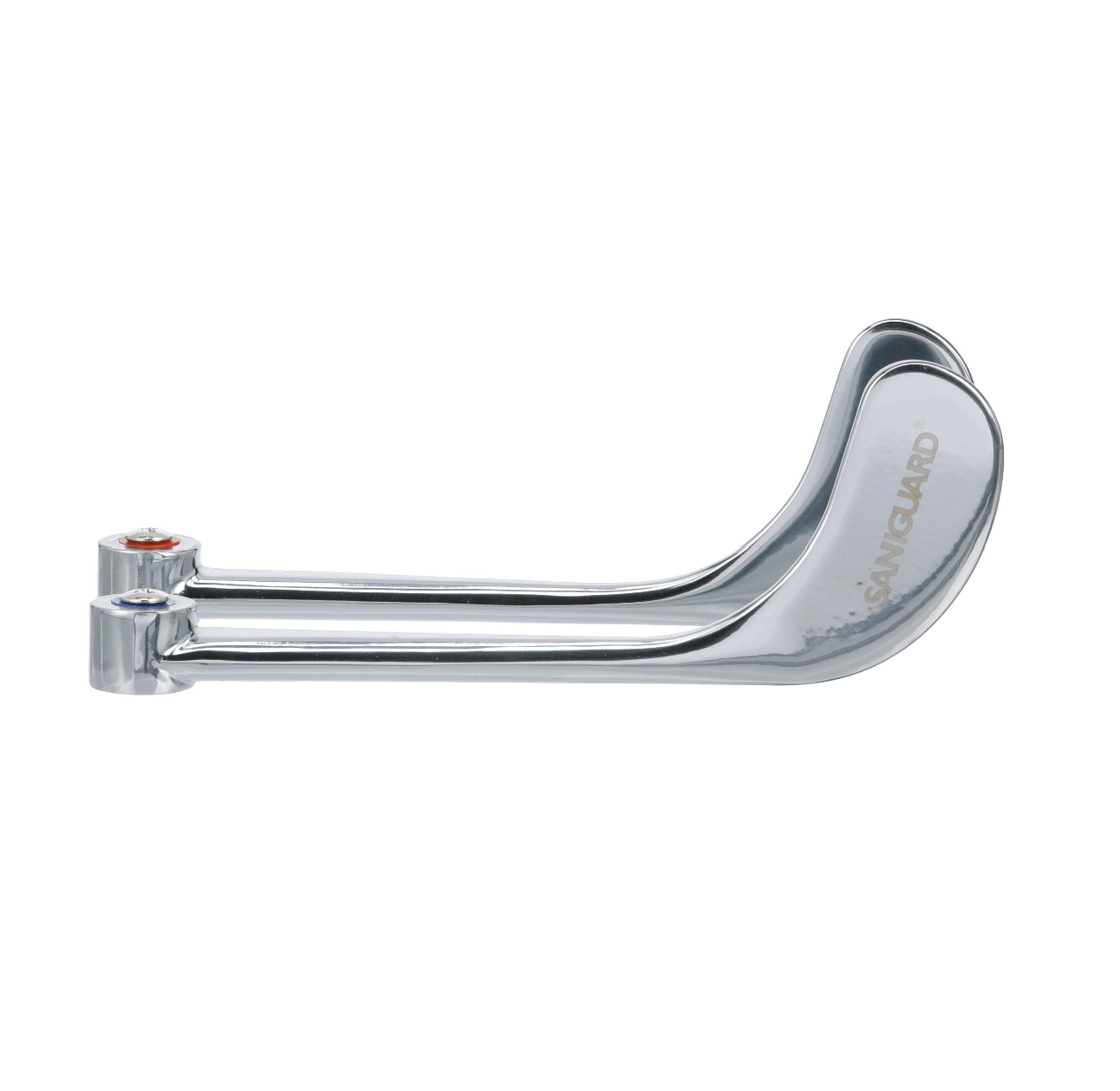 Encore® Wrist Blade Handles, Universal, 6", Chrome Plated, Includes: Indicators & Screws (Pair), ADA