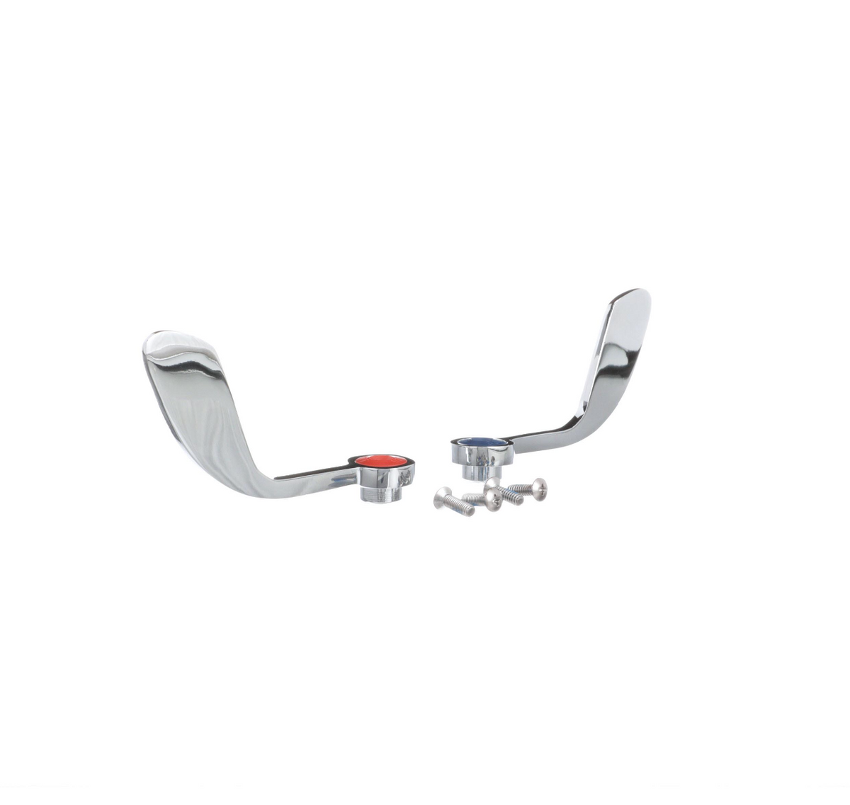 Encore® Wrist Blade Handles, Universal, 4", Chrome Plated, Includes: Indicators & Screws (Pair), ADA
