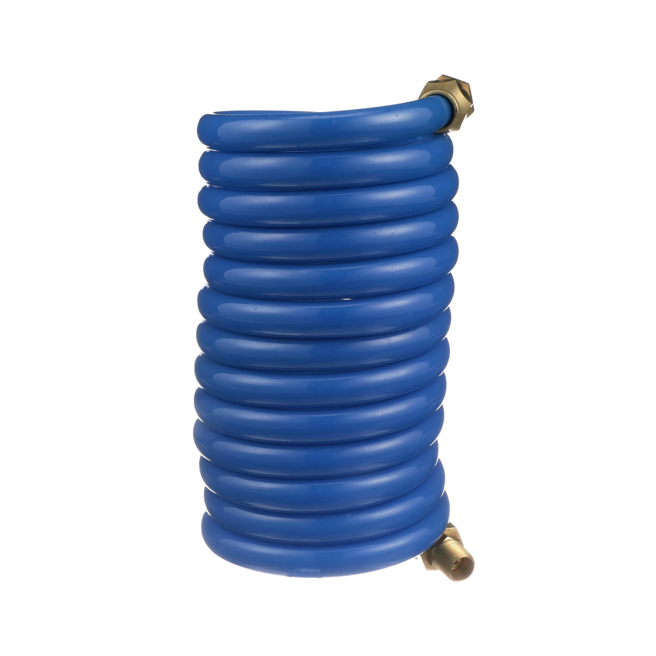 Blue Coiled Vinyl Hose, 108"