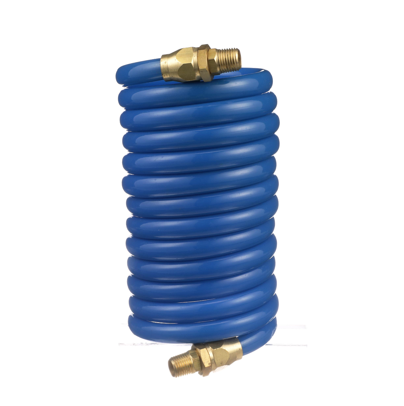 Blue Coiled Vinyl Hose, 108"