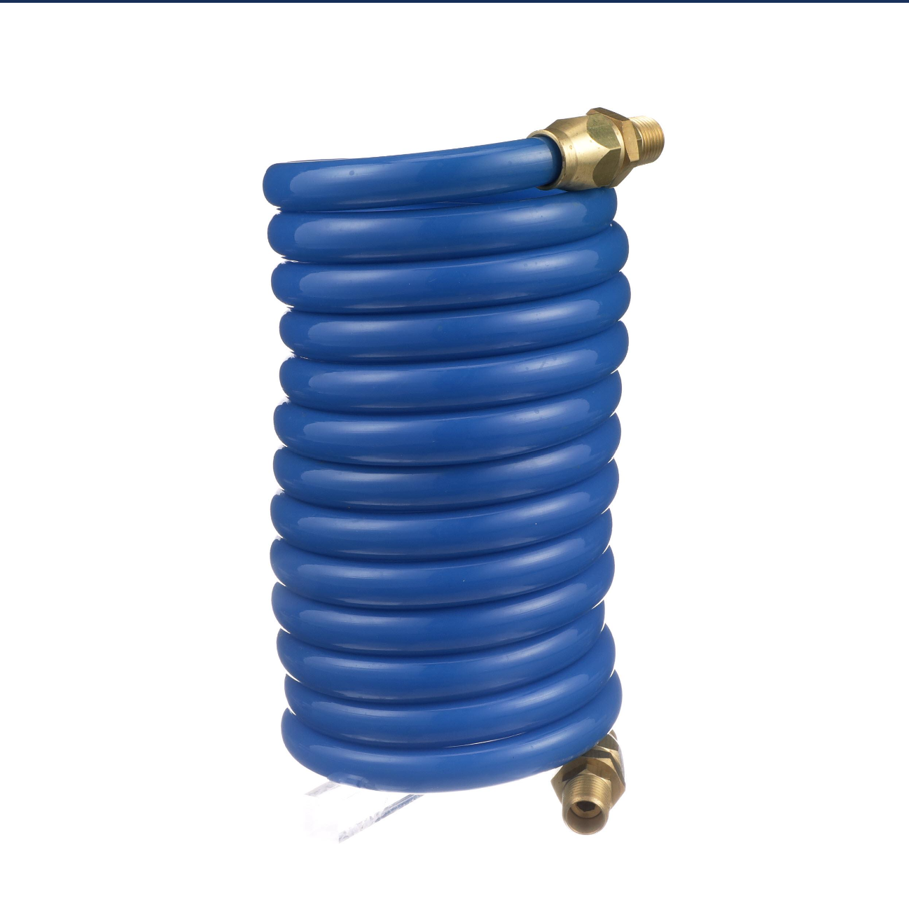 Blue Coiled Vinyl Hose, 108"