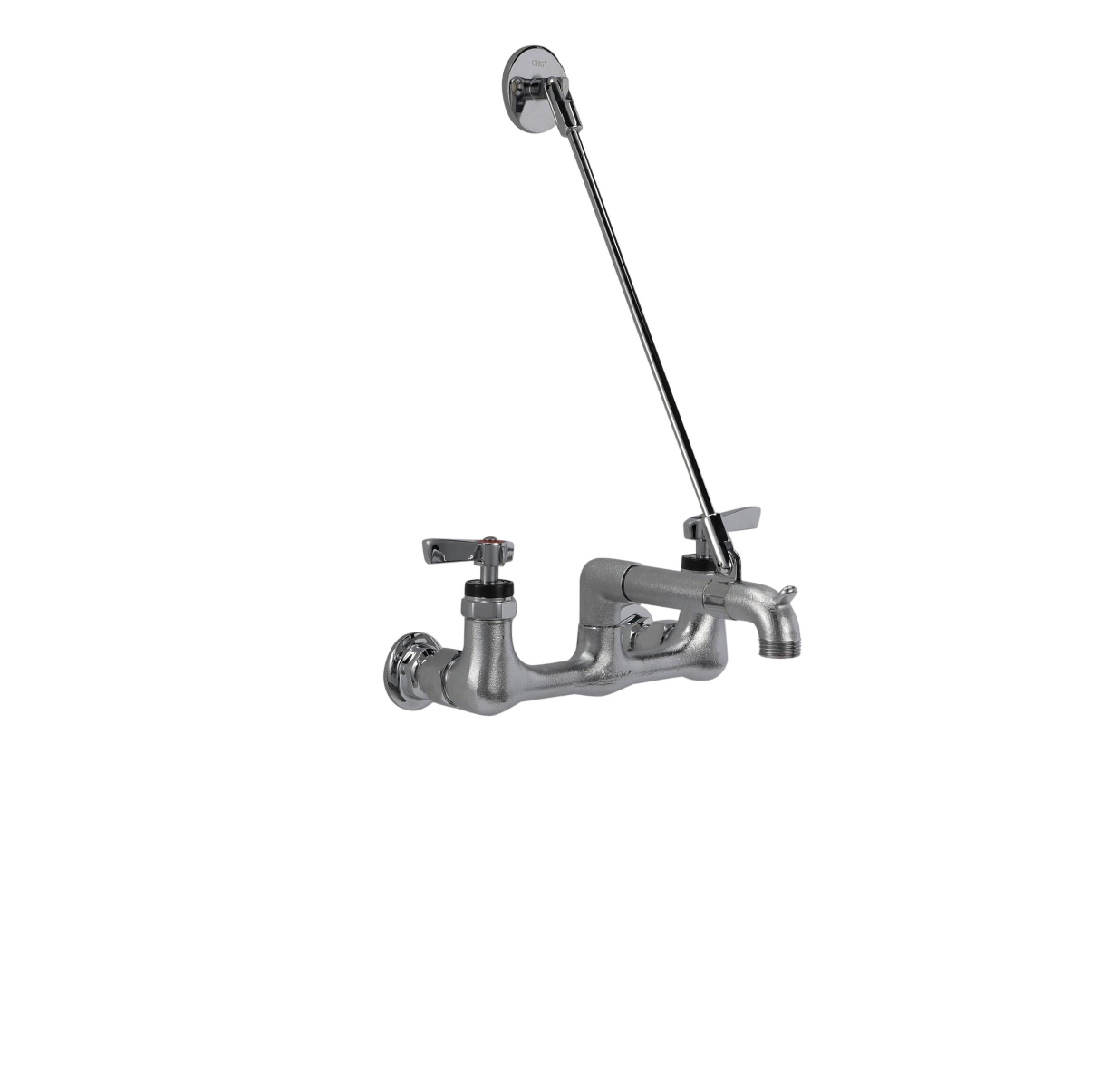 Encore® 8" OC Wall Mount Service Sink Faucet with Wall Support Bracket