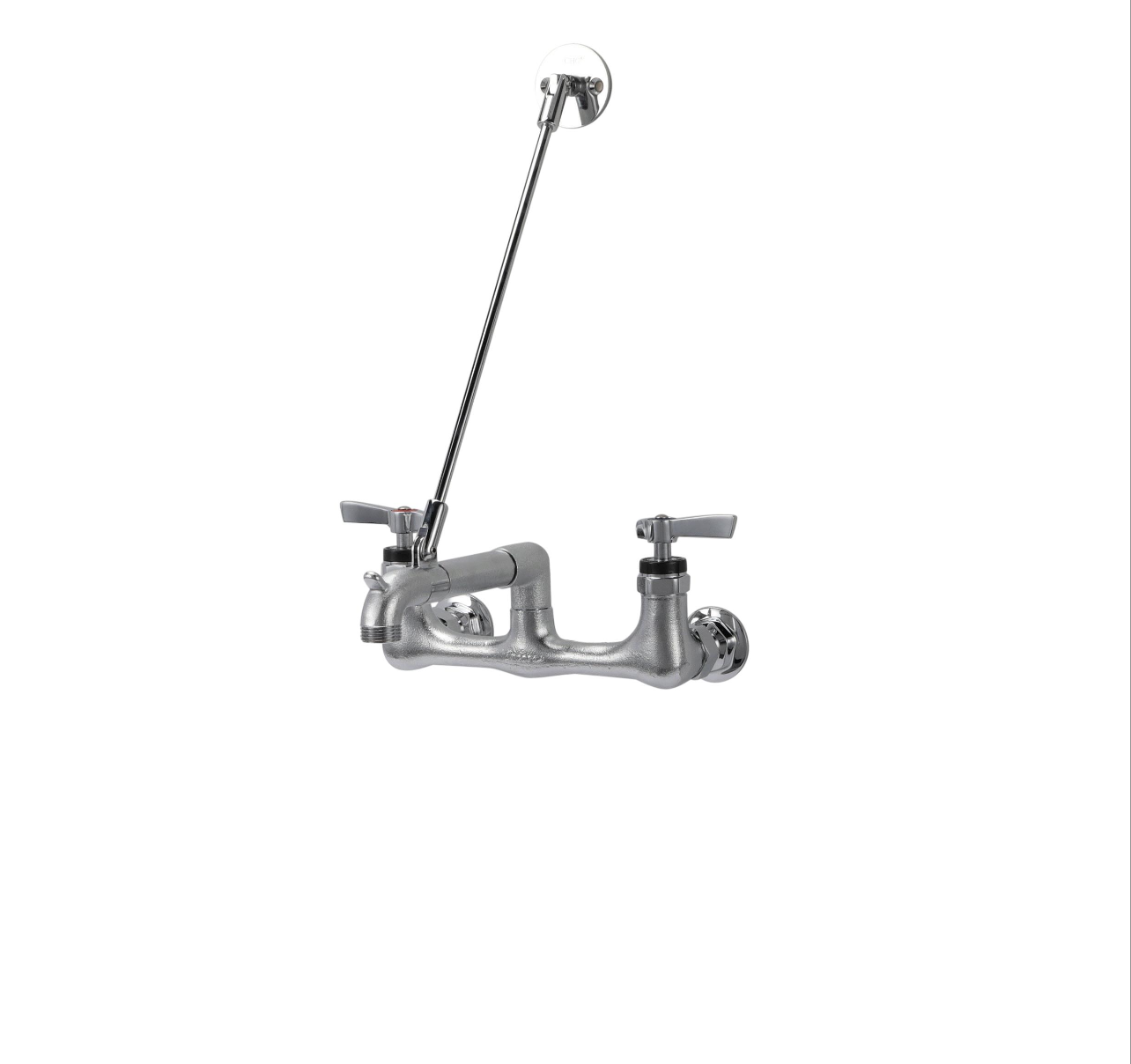 Encore® 8" OC Wall Mount Service Sink Faucet with Wall Support Bracket