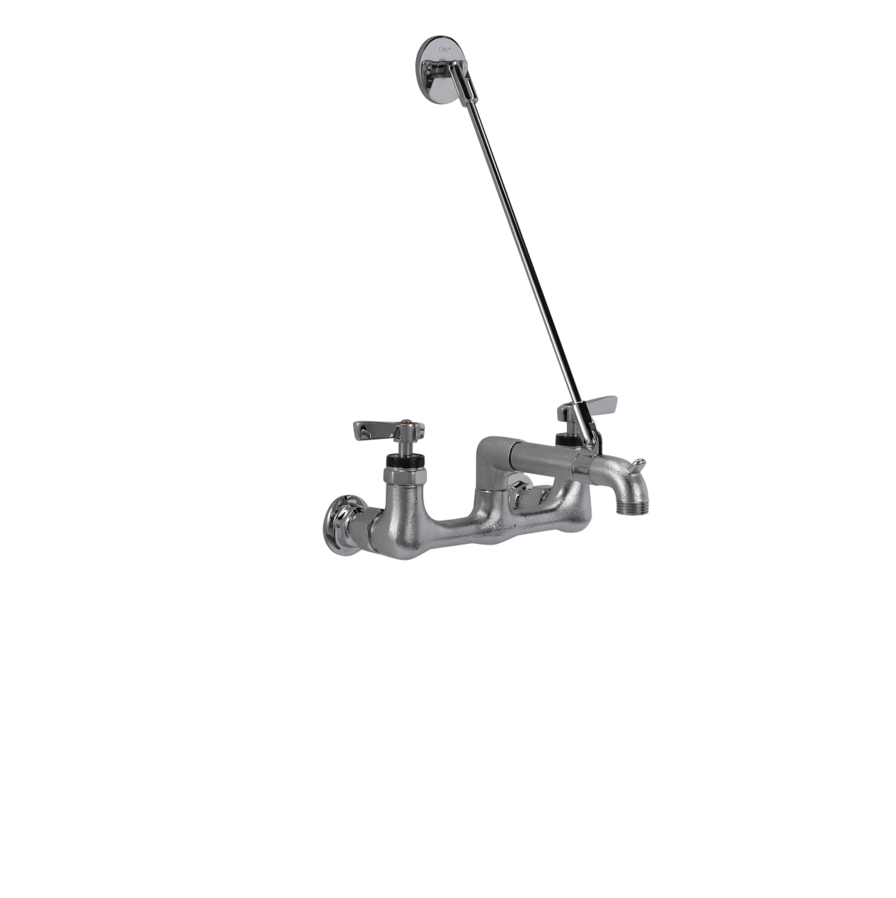Encore® 8" OC Wall Mount Service Sink Faucet with Vacuum Breaker and Wall Support Bracket