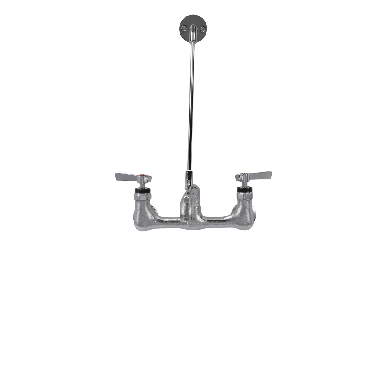 Encore® 8" OC Wall Mount Service Sink Faucet with Vacuum Breaker and Wall Support Bracket