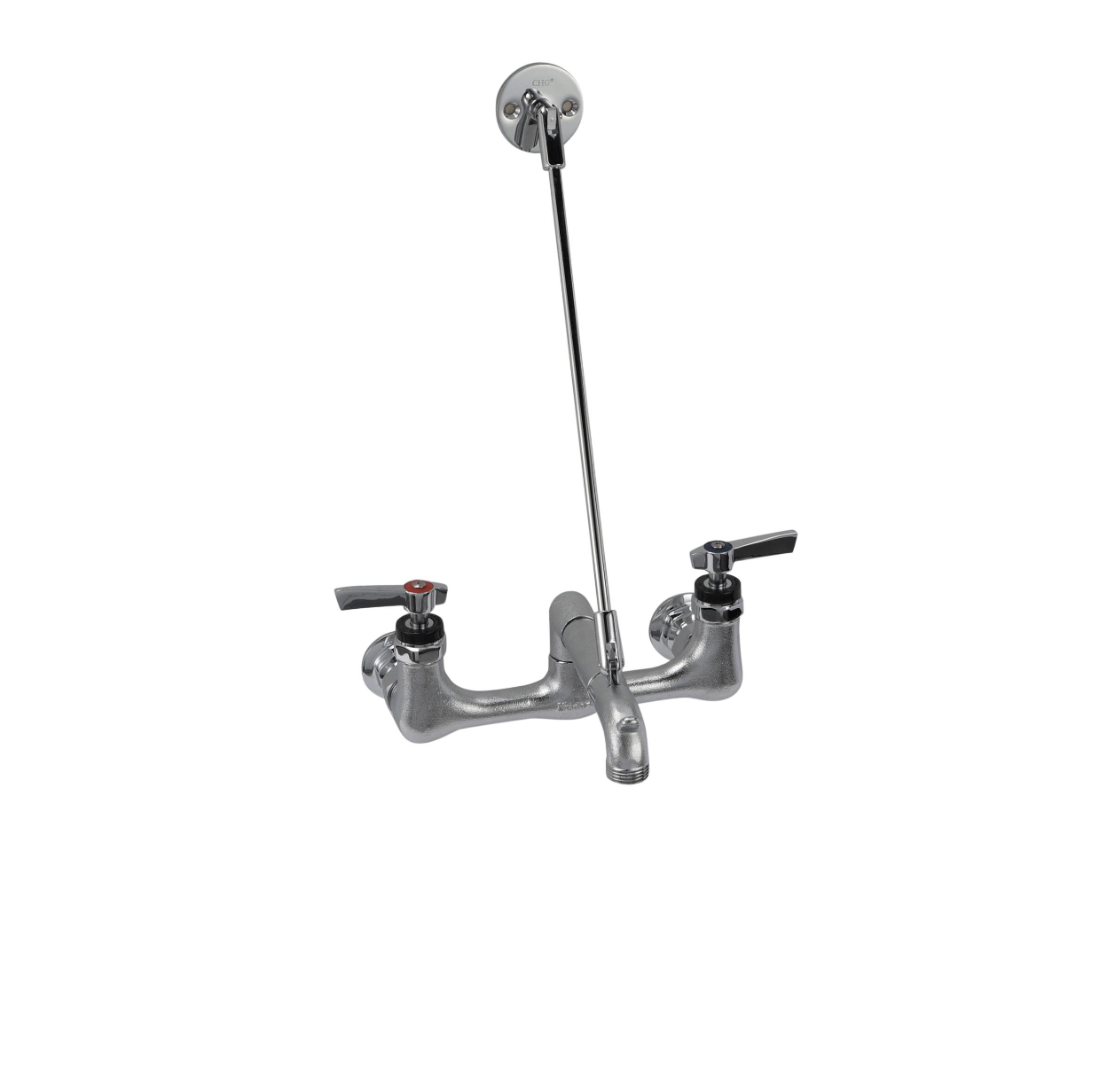 Encore® 8" OC Wall Mount Service Sink Faucet with Vacuum Breaker and Wall Support Bracket
