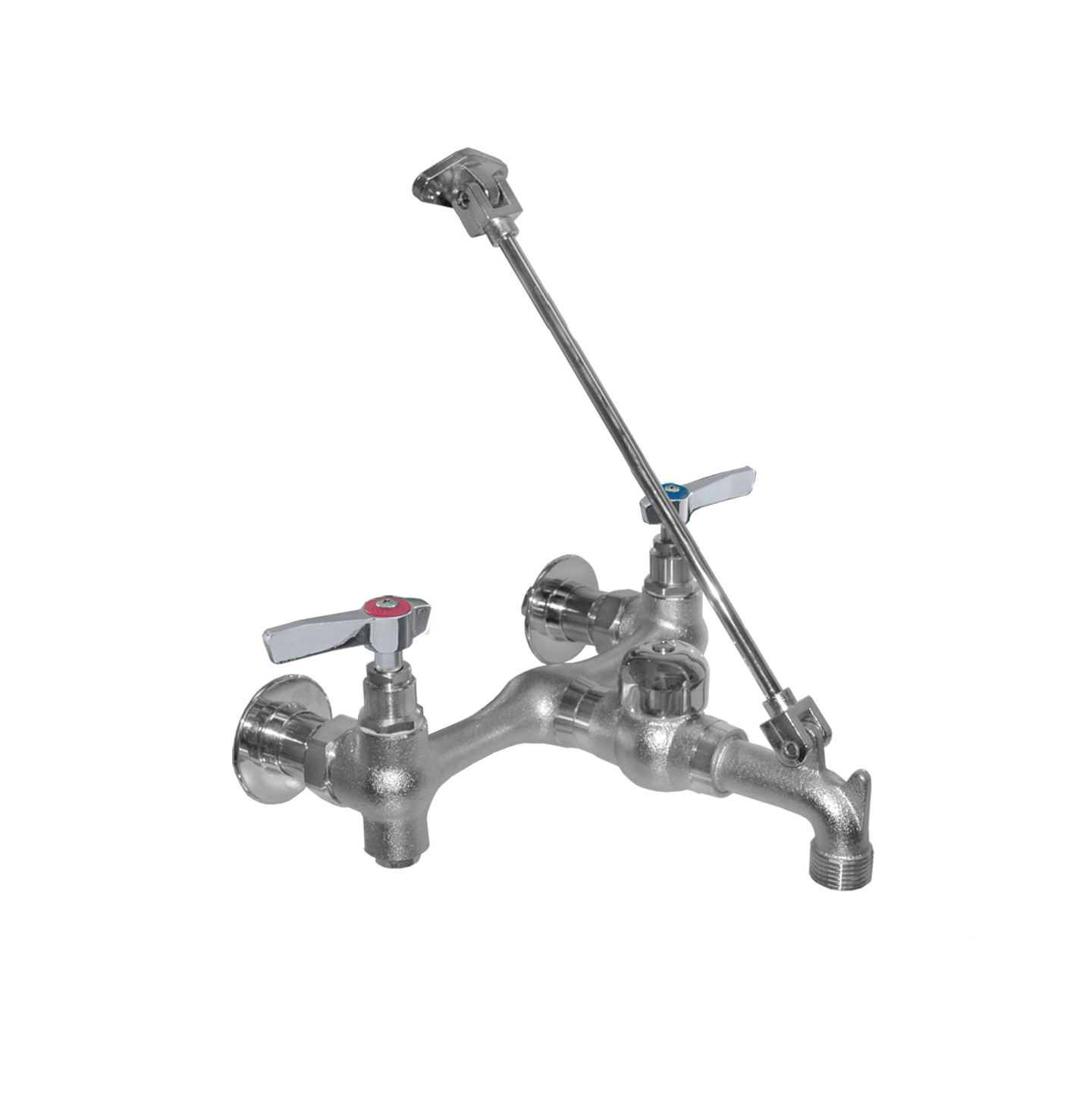 Encore® 8" OC Wall Mount Service Sink Faucet with Wall Support Bracket