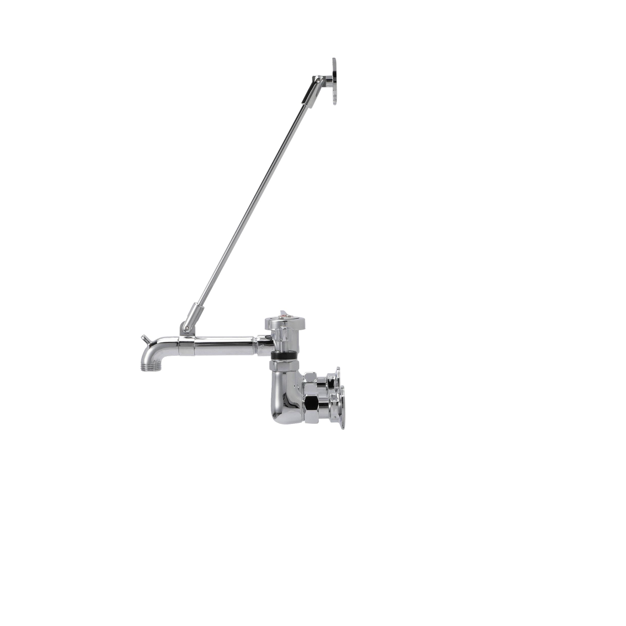 Encore® 8" OC Wall Mount Service Sink Faucet Ceramic Valves with 6" Threaded Cast Spout Vacuum Breaker and Lever Handles