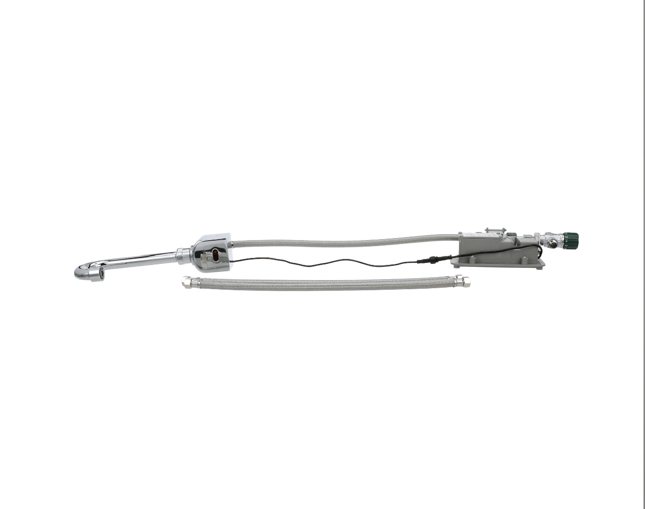 Intelli-Flo EZ Electronic Wall Mount Faucet 3-1/2" Rigid Spout with Thermostatic Mixing Valve and 0.5 gpm PCA Spray