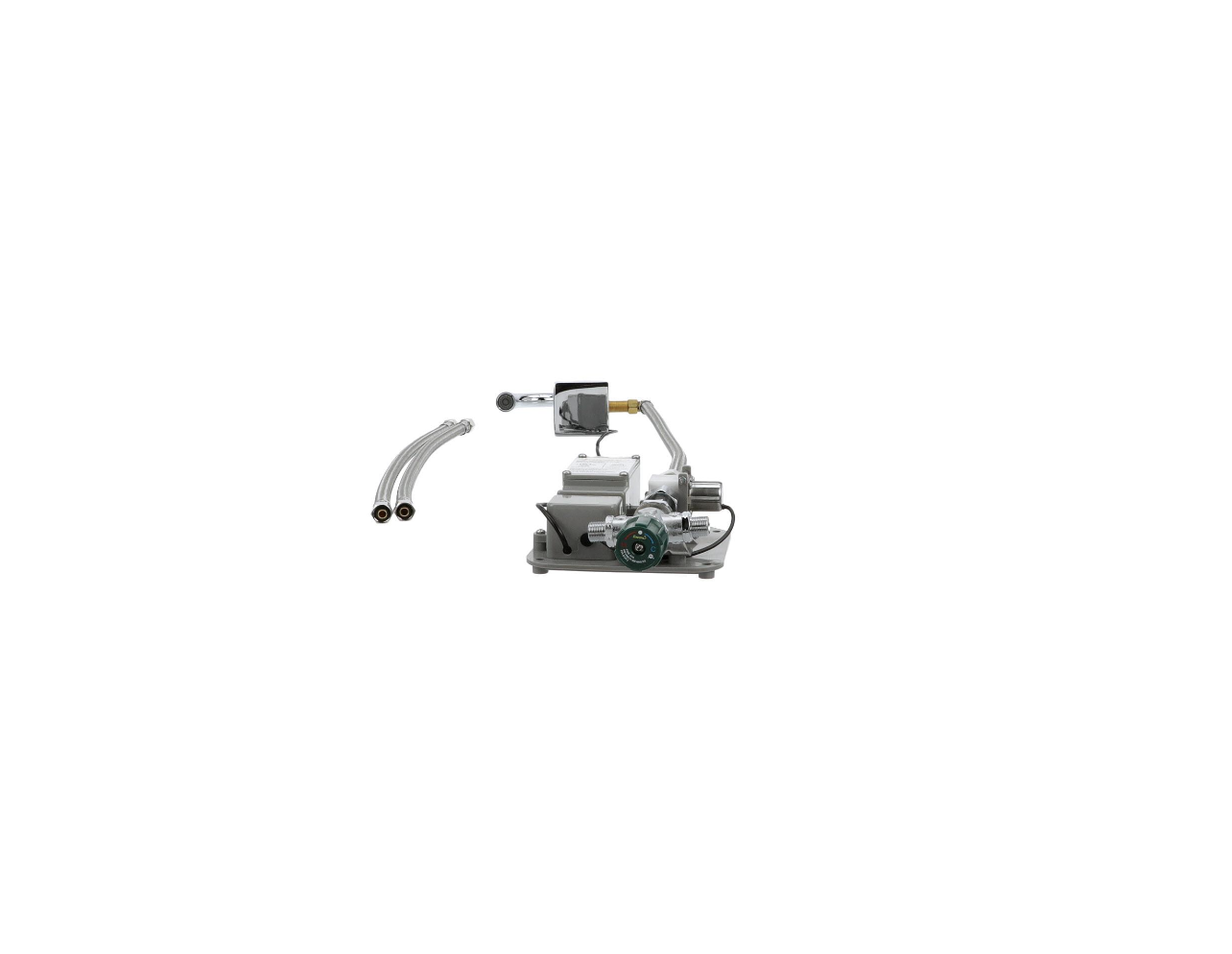 Intelli-Flo EZ Electronic Wall Mount Faucet 3-1/2" Rigid Spout with Thermostatic Mixing Valve and 0.5 gpm PCA Spray