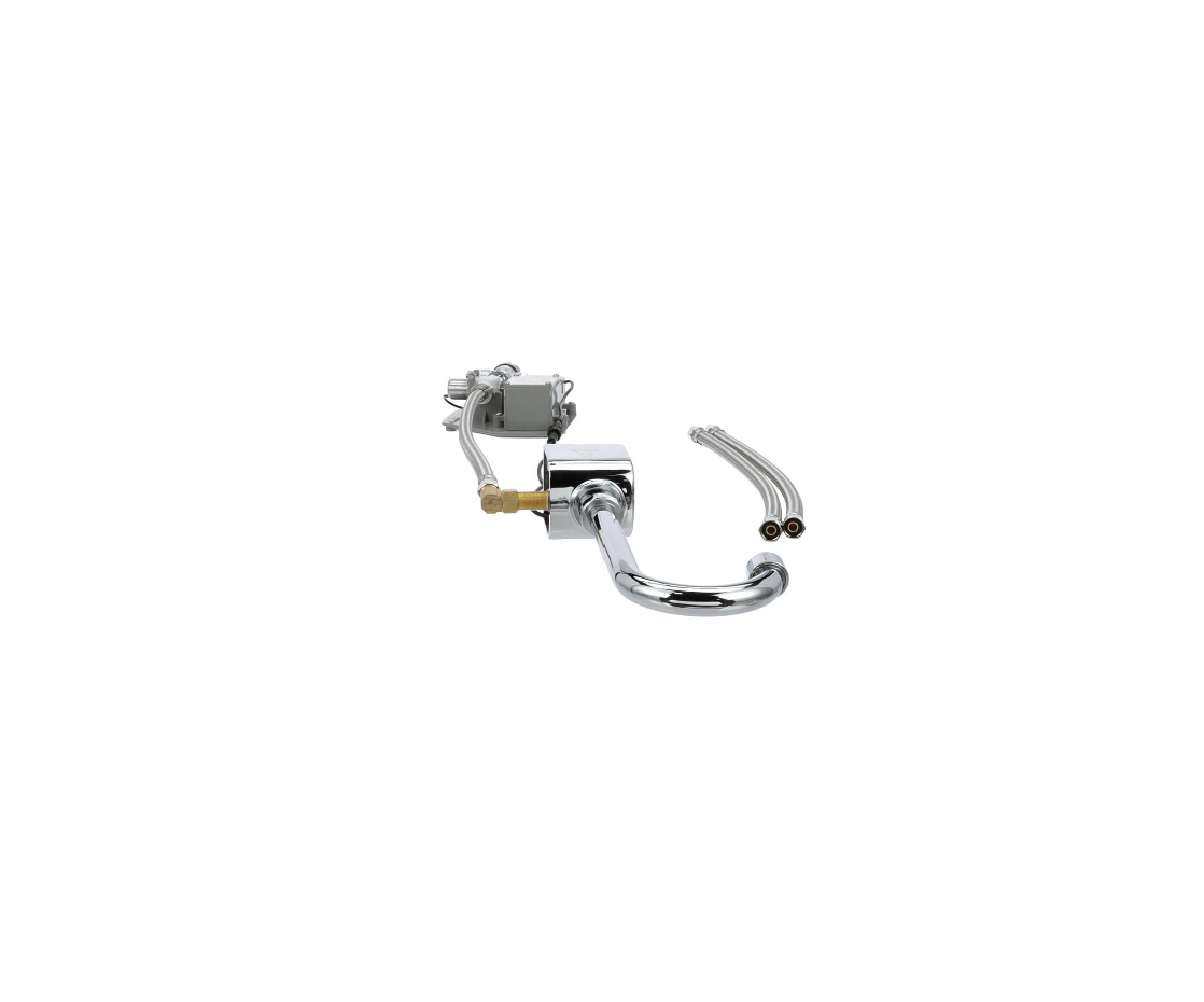 Intelli-Flo EZ Electronic Wall Mount Faucet 3-1/2" Rigid Spout with Thermostatic Mixing Valve and 0.5 gpm PCA Spray