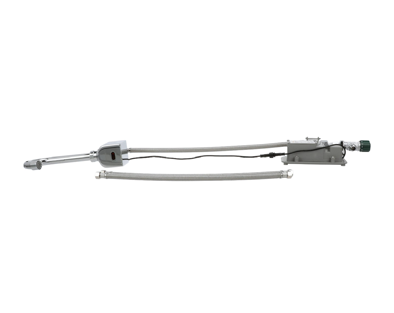 Intelli-Flo EZ Electronic Wall Mount Faucet 3-1/2" Gooseneck Spout with Thermostatic Mixing Valve and 1.5 gpm Laminar Flow
