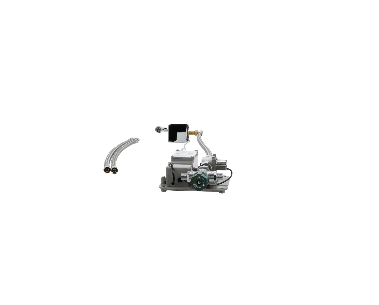 Intelli-Flo EZ Electronic Wall Mount Faucet 3-1/2" Gooseneck Spout with Thermostatic Mixing Valve and 1.5 gpm Laminar Flow Vandal Resistant