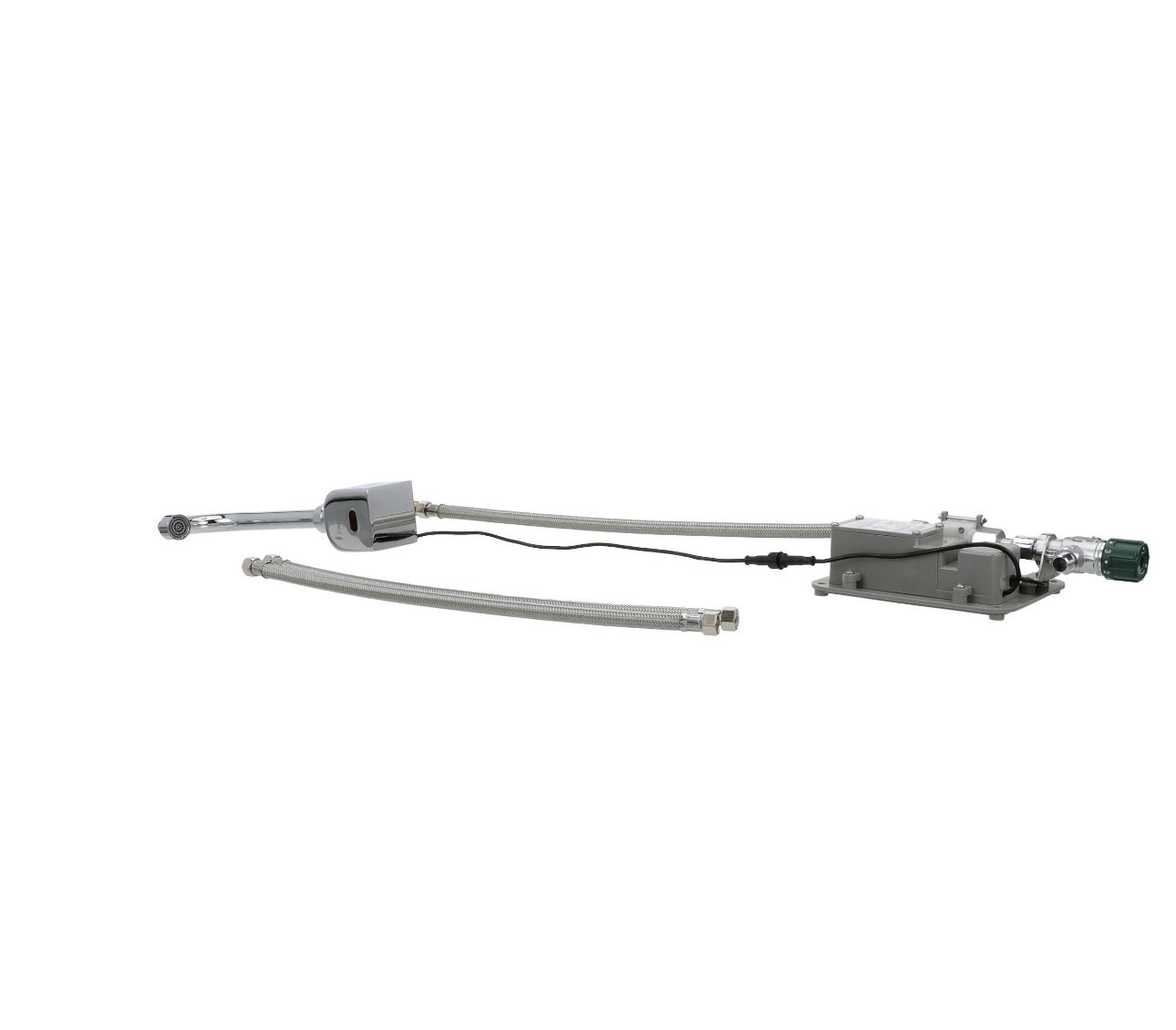 Intelli-Flo EZ Electronic Wall Mount Faucet 3-1/2" Gooseneck Spout with Thermostatic Mixing Valve and 1.5 gpm Laminar Flow