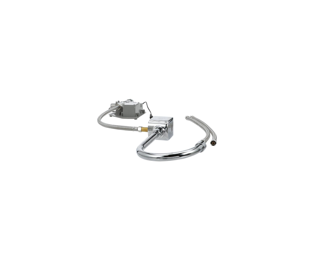 Intelli-Flo EZ Electronic Wall Mount Faucet 6-1/2" Rigid Spout with Thermostatic Mixing Valve and 0.5 gpm PCA Spray