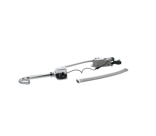 Intelli-Flo EZ Electronic Wall Mount Faucet 3-1/2" Gooseneck Spout AC Powered with Thermostatic Mixing Valve and 1.5 gpm Laminar Flow Vandal Resistant