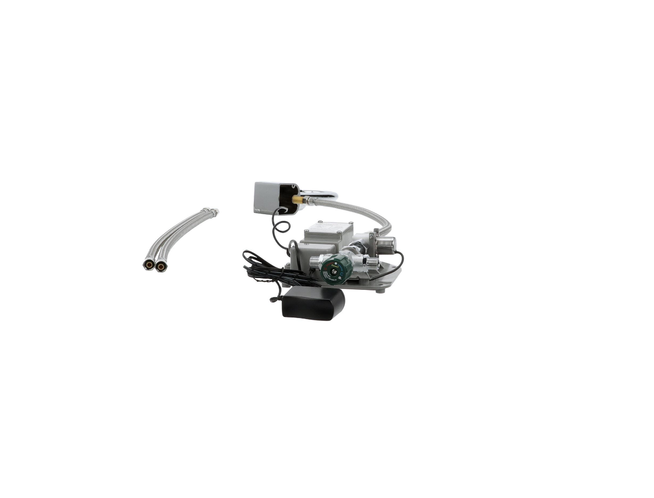 Intelli-Flo EZ Electronic Wall Mount Faucet 3-1/2" Gooseneck Spout with Thermostatic Mixing Valve and 1.5 gpm Laminar Flow