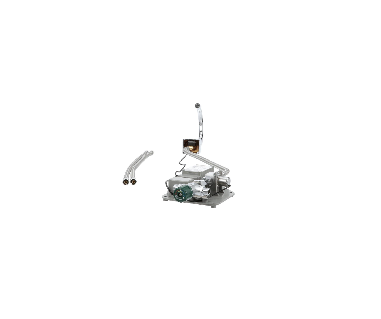Intelli-Flo EZ Electronic Deck Mount Faucet 6-1/2" Gooseneck Spout with Thermostatic Mixing Valve and 1.5 gpm Laminar Flow Vandal Resistant