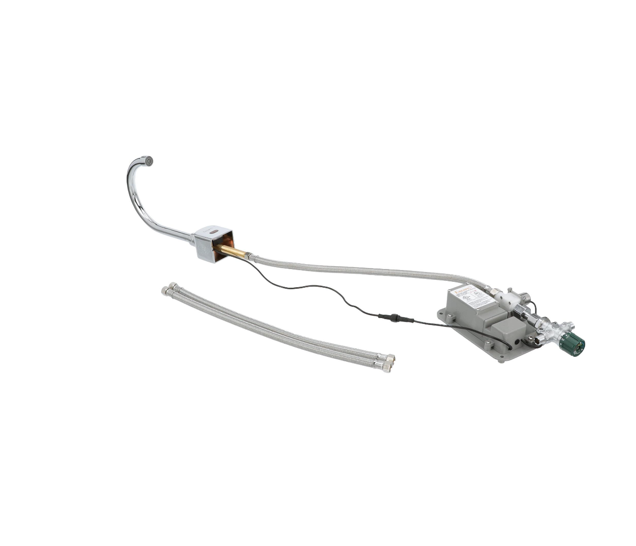 Intelli-Flo EZ Electronic Deck Mount Faucet 6-1/2" Gooseneck Spout with Thermostatic Mixing Valve and 0.5 gpm PCA Spray