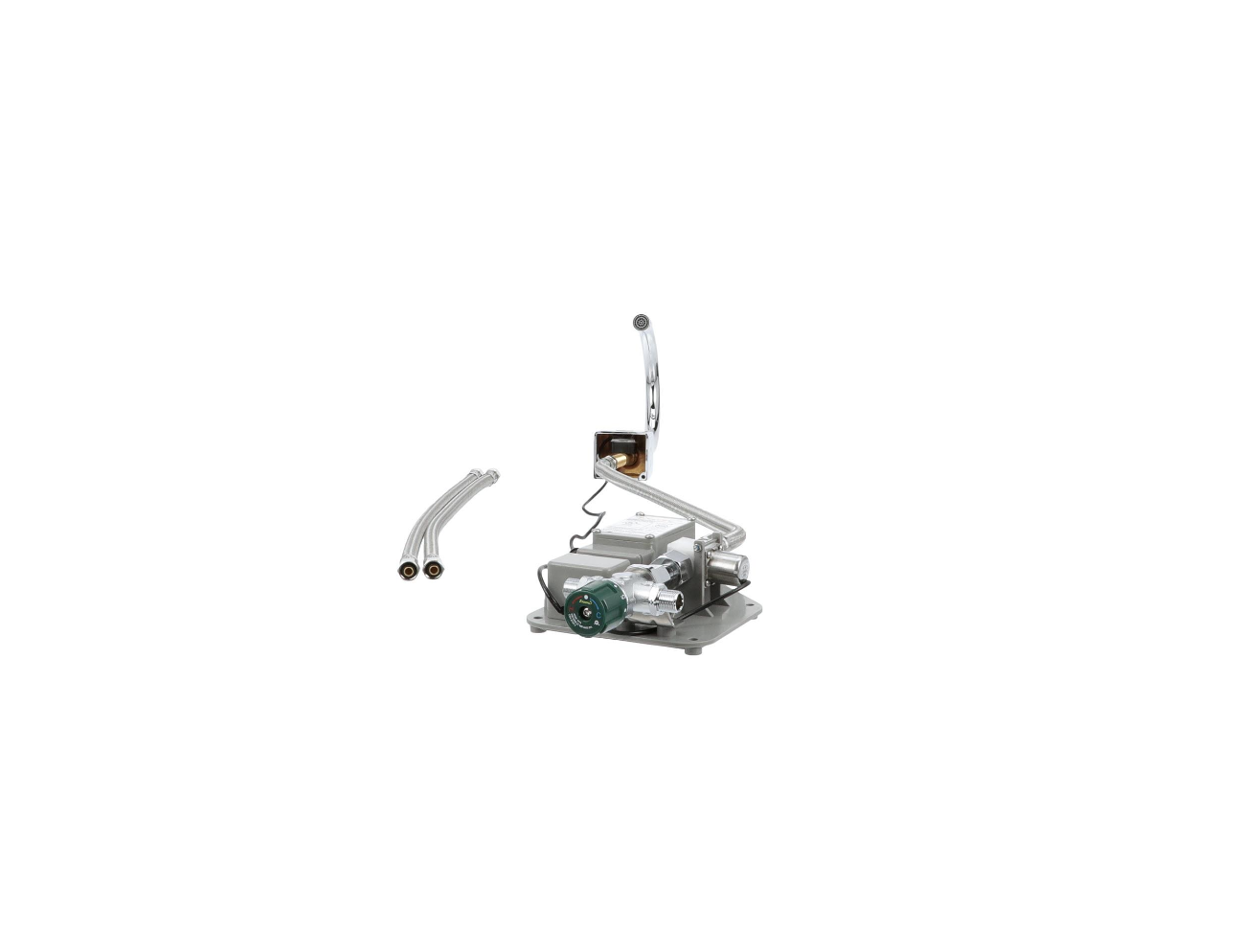 Intelli-Flo EZ Electronic Deck Mount Faucet 6-1/2" Gooseneck Spout with Thermostatic Mixing Valve and 1.5 gpm Laminar Flow