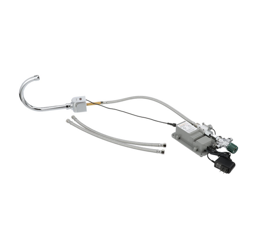 Intelli-Flo EZ Electronic Deck Mount Faucet 6-1/2" Gooseneck Spout AC Powered with Thermostatic Mixing Valve and 1.5 gpm Laminar Flow