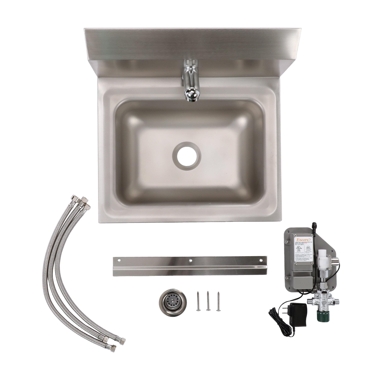 Intelli-Flo EZ Electronic Hand Wash Station AC Power with Thermostatic Mixing Valve and 1.5 gpm Laminar Flow