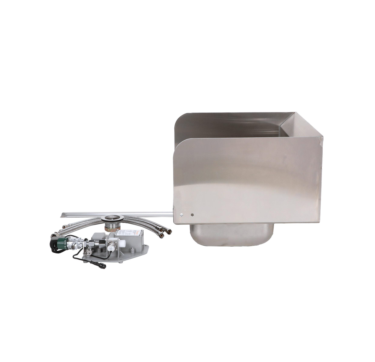 Intelli-Flo EZ Electronic Hand Wash Station with Side Splashes, AC Power, Thermostatic Mixing Valve and 1.5 gpm Laminar Flow