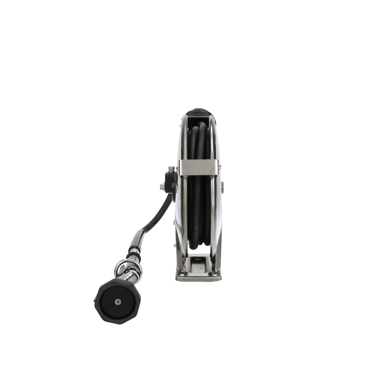 Encore® Hose Reel with 15 ft. Hose, Open Stainless Steel Reel Assembly, 3/8" NPT Female Inlet and 3.3 gpm Spray Valve