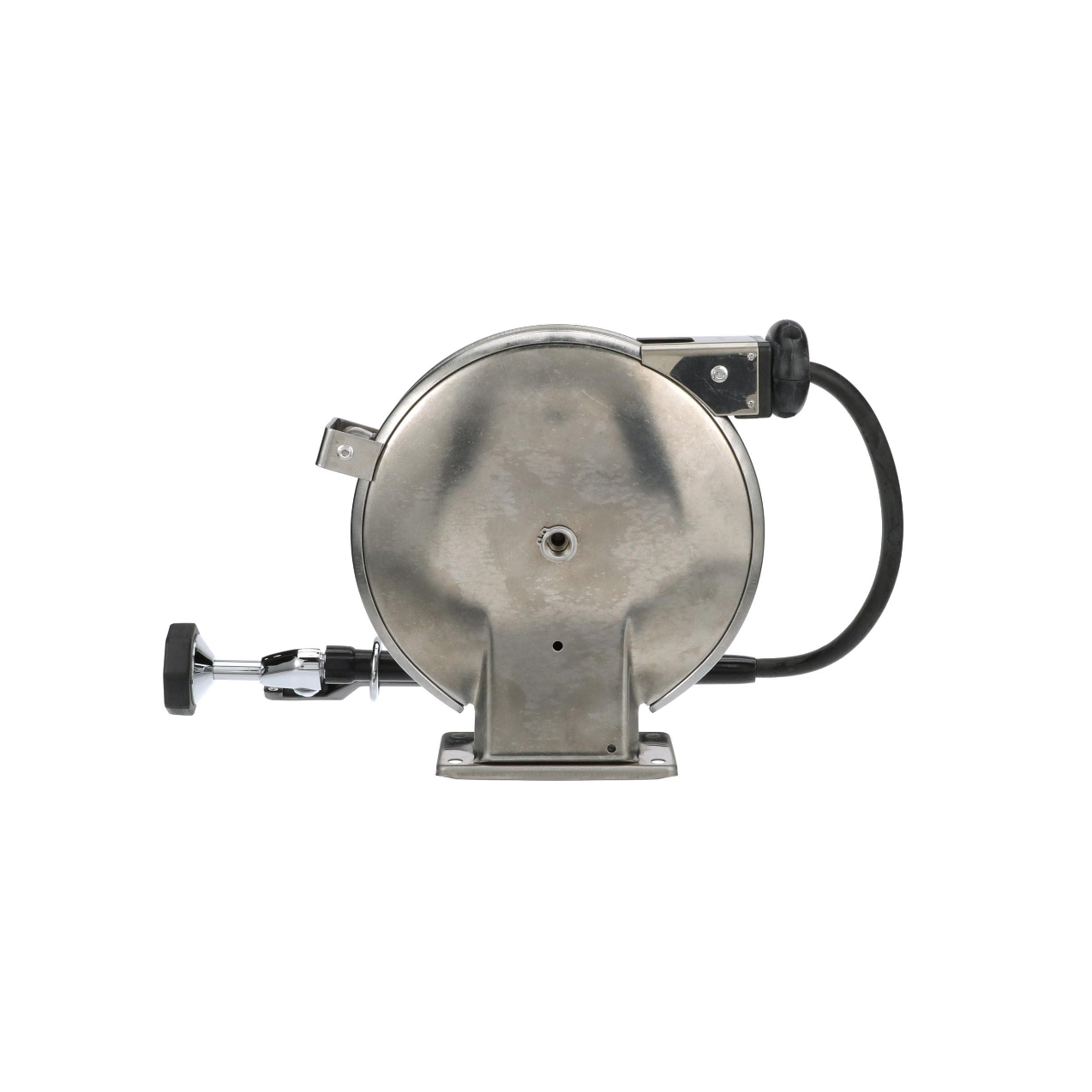 Encore® Hose Reel with 15 ft. Hose, Open Stainless Steel Reel Assembly, 3/8" NPT Female Inlet and 3.3 gpm Spray Valve