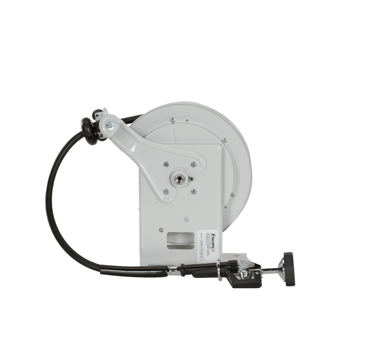 Encore® Hose Reel with 30 ft. Hose, Open Powder Coated Reel Assembly, 3/8" NPT Inlet and 3.3 gpm Spray Valve