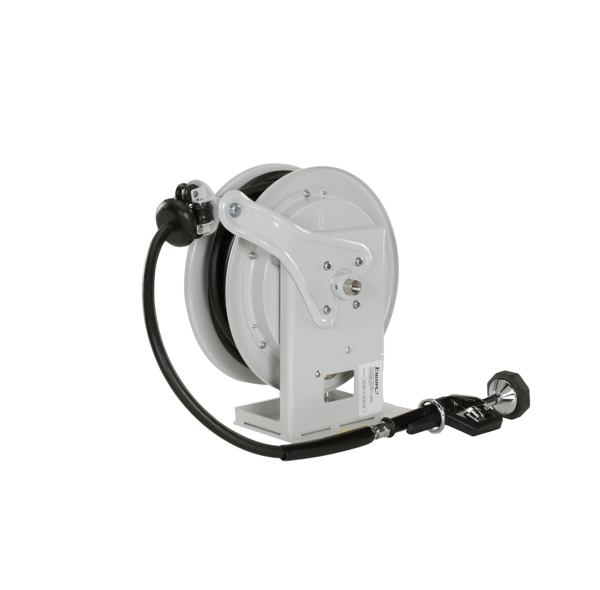 Encore® Hose Reel with 30 ft. Hose, Open Powder Coated Reel Assembly, 3/8" NPT Inlet and 3.3 gpm Spray Valve