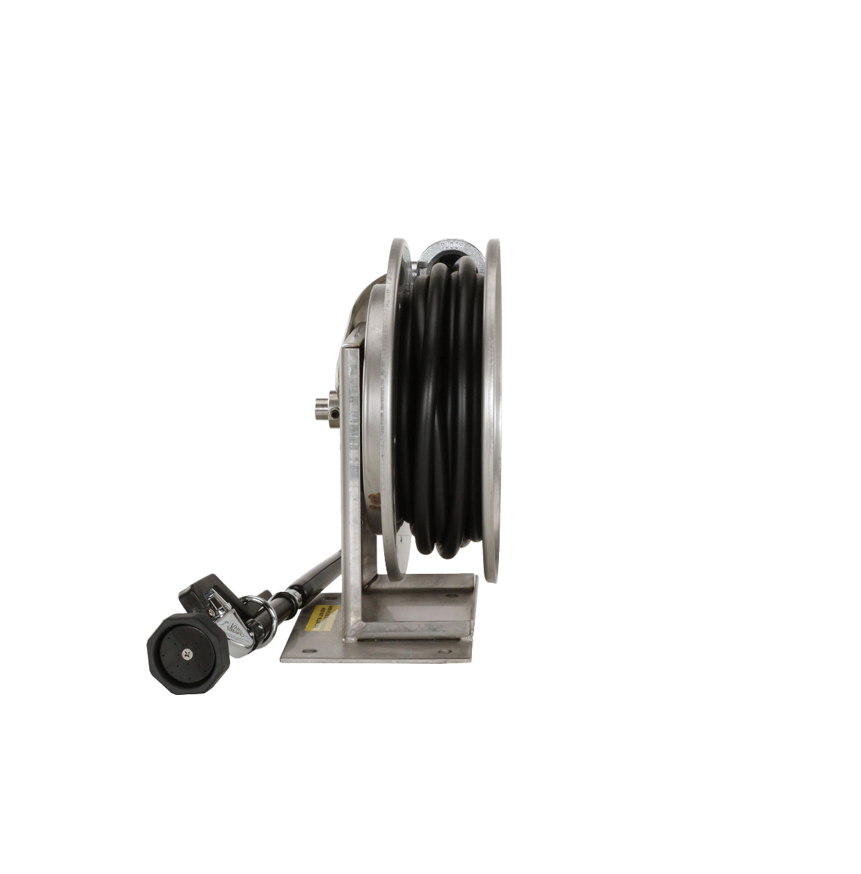 Encore® Hose Reel with 30 ft. Hose, Open Stainless Steel Reel Assembly, 3/8" NPT Inlet and 3.3 gpm Spray Valve