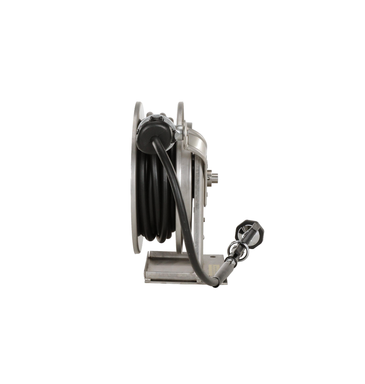 Encore® Hose Reel with 30 ft. Hose, Open Stainless Steel Reel Assembly, 3/8" NPT Inlet and 3.3 gpm Spray Valve