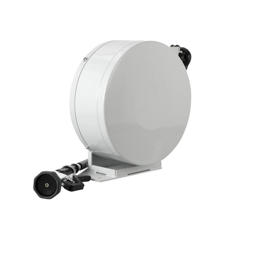 Encore® Hose Reel with 35 ft. Hose, Enclosed Powder Coated Reel Assembly, 3/8" NPT Inlet and 3.3 gpm Spray Valve
