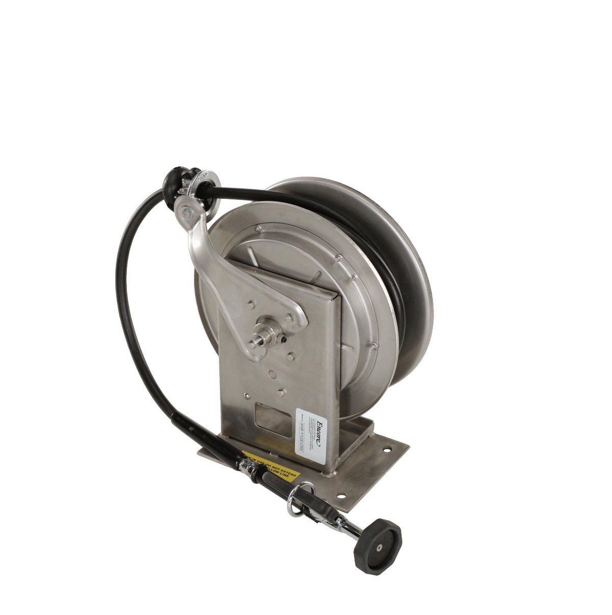 Encore® Hose Reel with 35 ft. Hose, Open Stainless Steel Reel Assembly, 3/8" NPT Inlet and 3.3 gpm Spray Valve