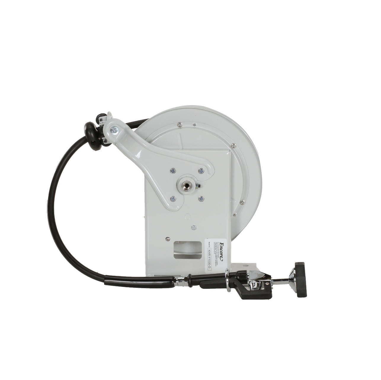 Encore® Hose Reel with 50 ft. Hose, Open Powder Coated Reel Assembly, 3/8" NPT Inlet and 3.3 gpm Spray Valve