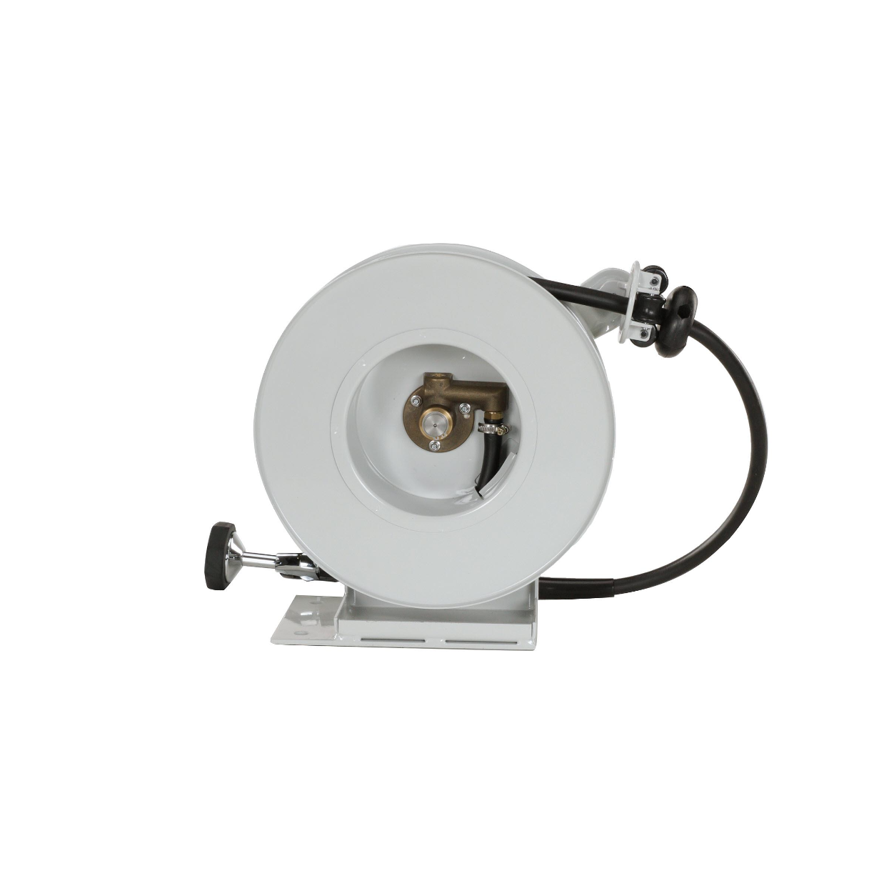 Encore® Hose Reel with 50 ft. Hose, Open Powder Coated Reel Assembly, 3/8" NPT Inlet and 3.3 gpm Spray Valve