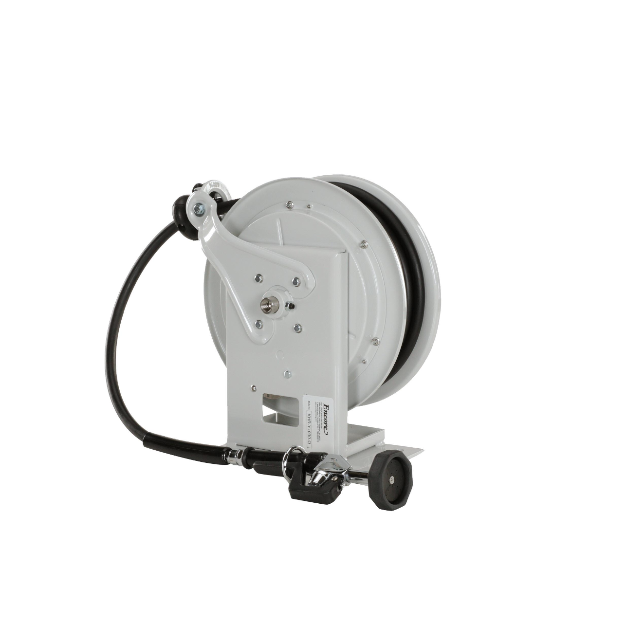 Encore® Hose Reel with 50 ft. Hose, Open Powder Coated Reel Assembly, 3/8" NPT Inlet and 3.3 gpm Spray Valve