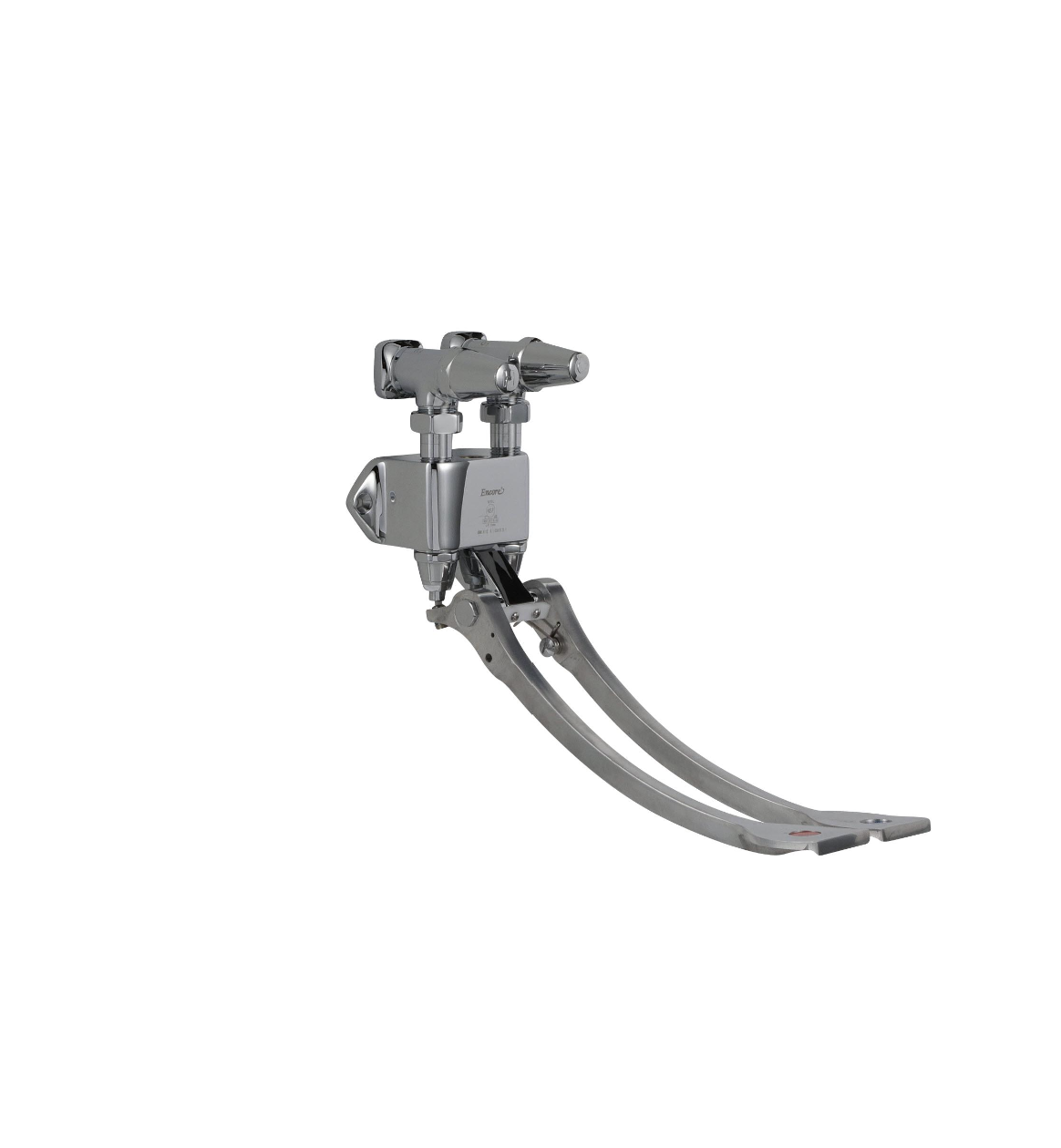 Pedal Valve Box with Dual Lever Operation, Self Closing Valves, Extended Pedals, Locking Stops and Wall Mount