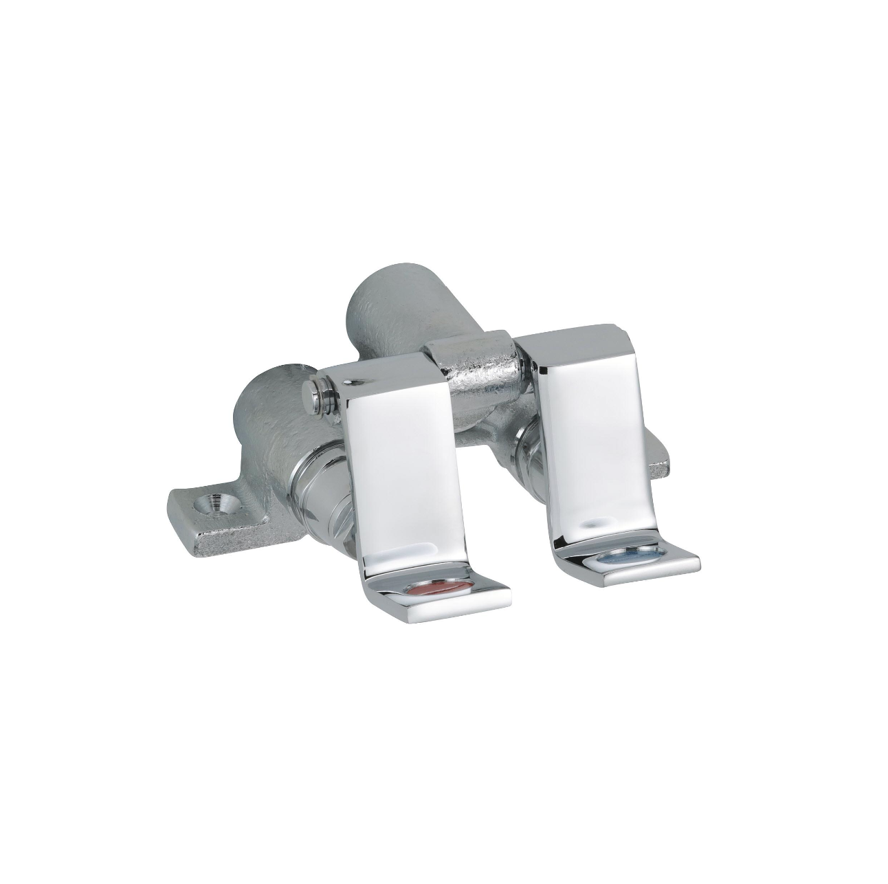Encore® Foot Valve with Dual Pedal and Rough Chrome Valve Body