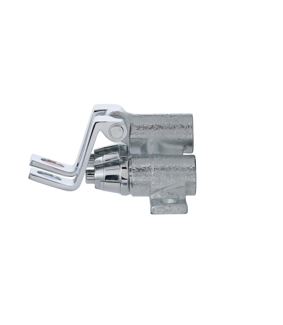 Encore® Foot Valve with Dual Pedal and Rough Chrome Valve Body