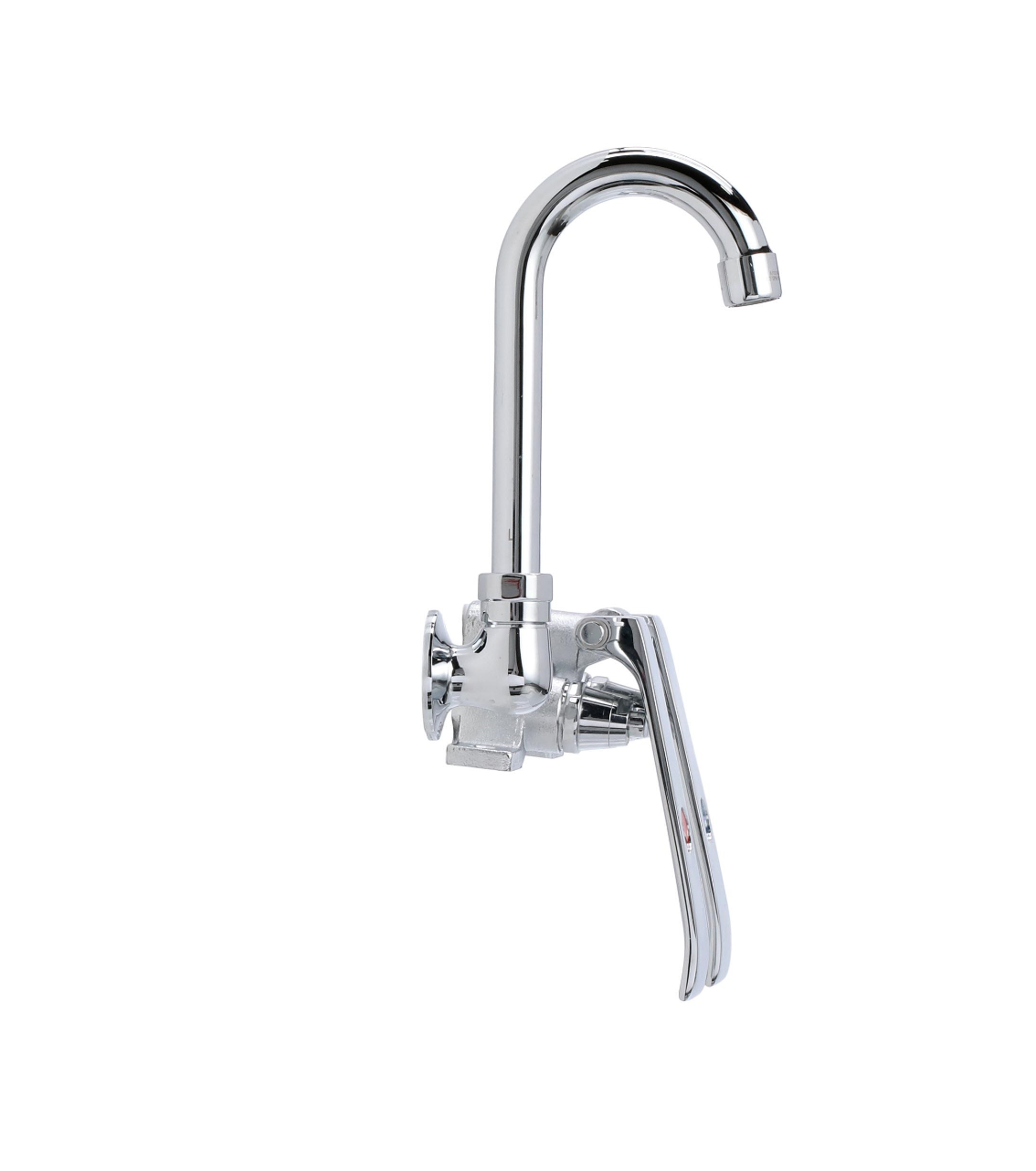 Encore® Knee Valve with Dual Pedal and Rough Chrome Valve Body, Includes 3-1/2" Swivel Gooseneck Spout