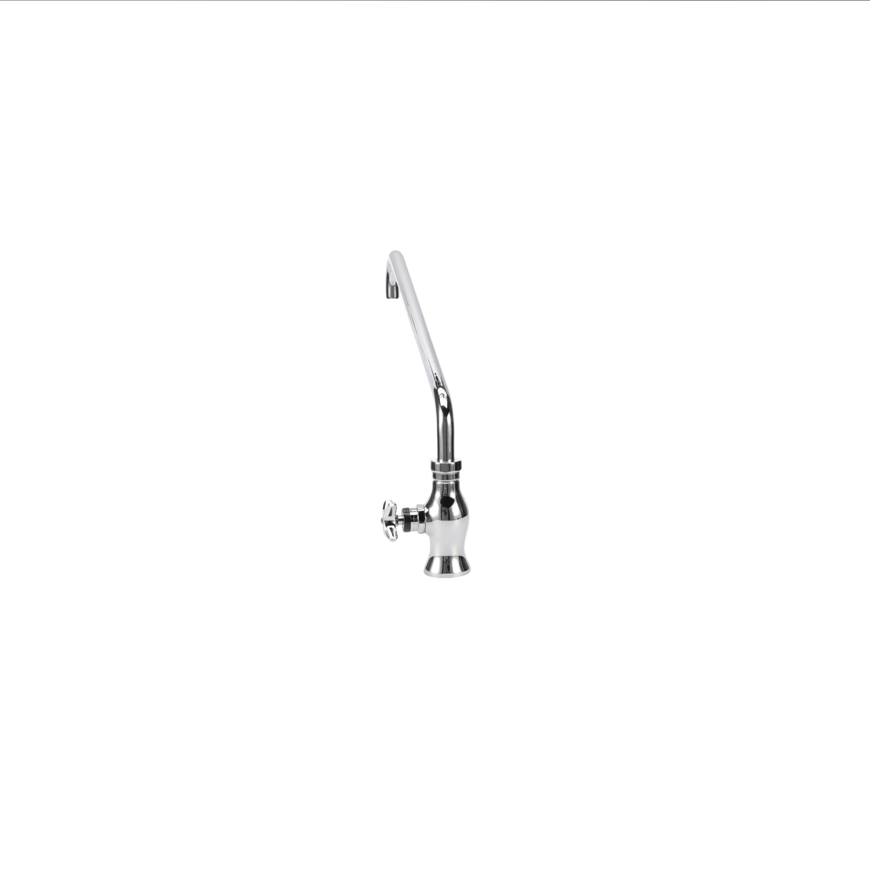 Encore® Quik-fil™ High Volume Single Deck Mount Faucet with 18" Double Jointed Swing Spout