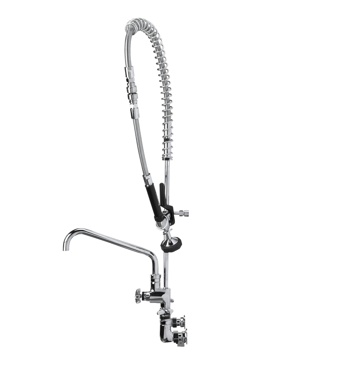 Encore® Quik-fil™ 8" OC Wall Mount 3/4" High Volume Pre-Rinse with 10" Add On Faucet