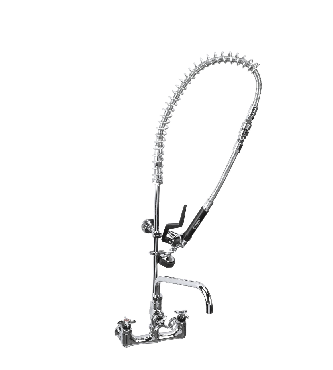 Encore® Quik-fil™ 8" OC Wall Mount 3/4" High Volume Pre-Rinse with 10" Add On Faucet