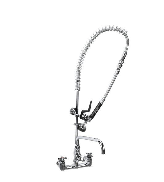 Encore® Quik-fil™ 8" OC Wall Mount 3/4" High Volume Pre-Rinse with 10" Add On Faucet