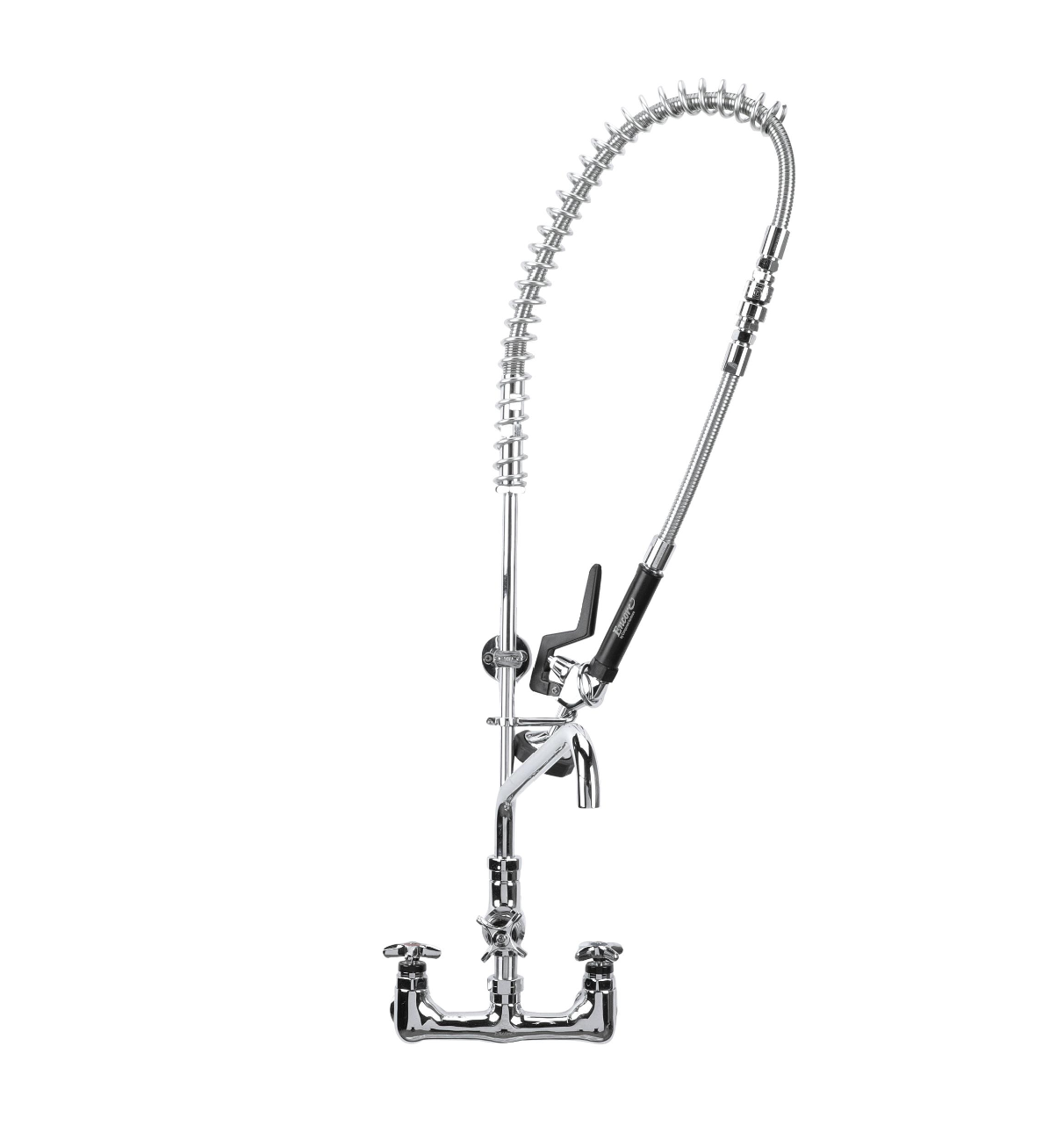 Encore® Quik-fil™ 8" OC Wall Mount 3/4" High Volume Pre-rinse with 12" Add on Faucet