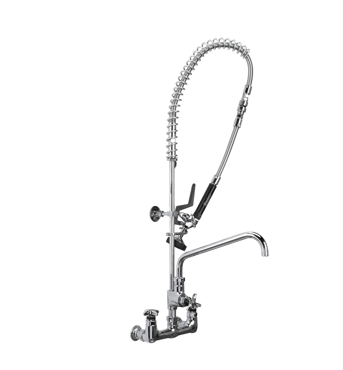 Encore® Quik-fil™ 8" OC Wall Mount 3/4" High Volume Pre-rinse with 12" Add on Faucet
