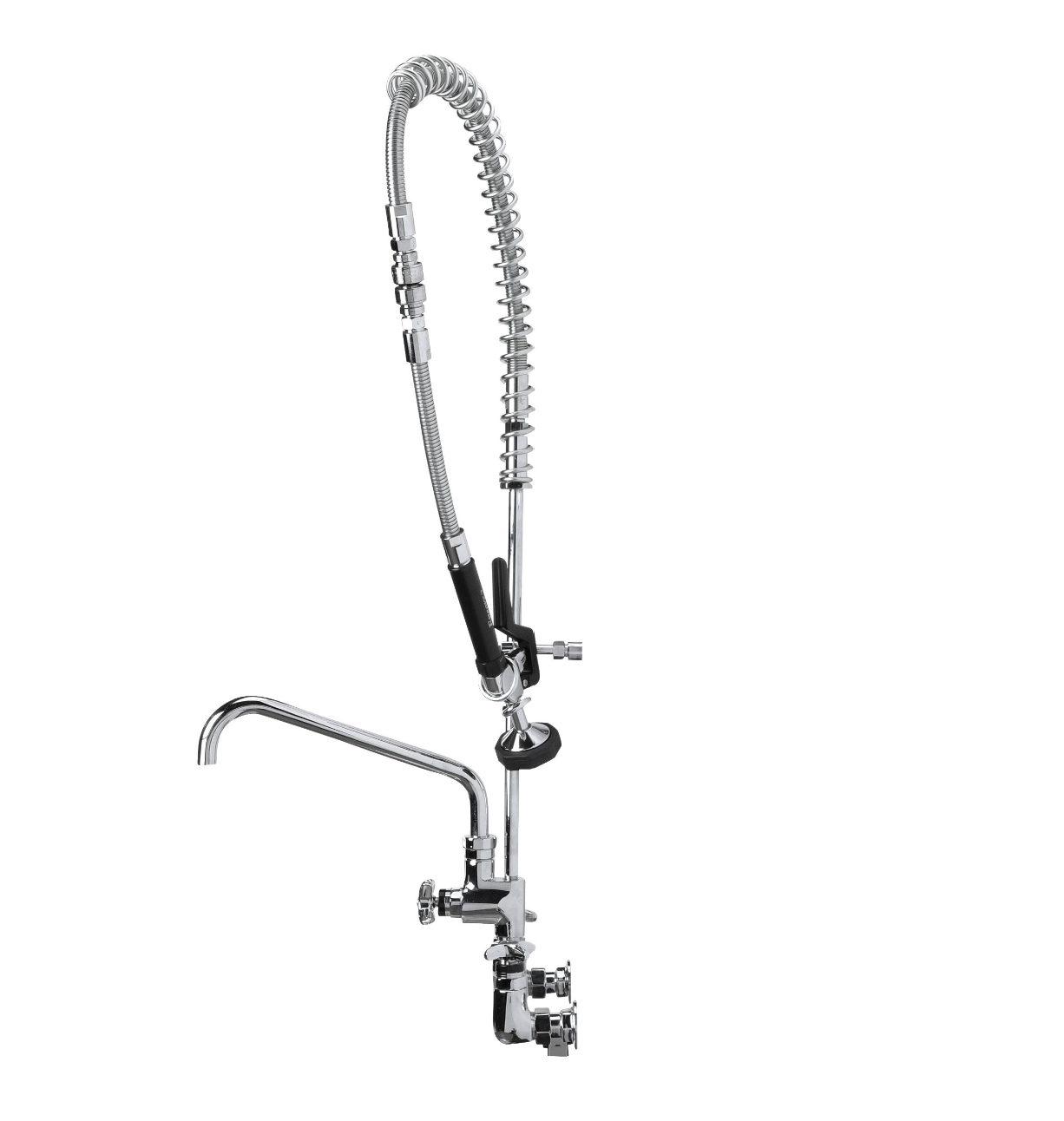 Encore® Quik-fil™ 8" OC Wall Mount 3/4" High Volume Pre-rinse with 18" Add on Faucet