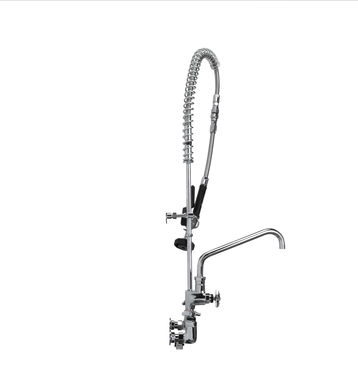 Encore® Quik-fil™ 8" OC Wall Mount 3/4" High Volume Pre-rinse with 18" Add on Faucet